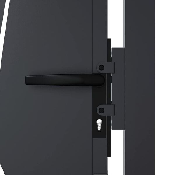 Gartentor 105x155 cm Anthrazit Laser-Design - 35% Rabatt