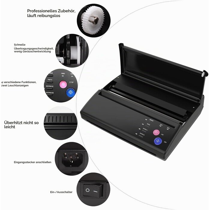 Professioneller Tattoo Thermodrucker - 34% Rabatt auf Ausgepackt-Modell