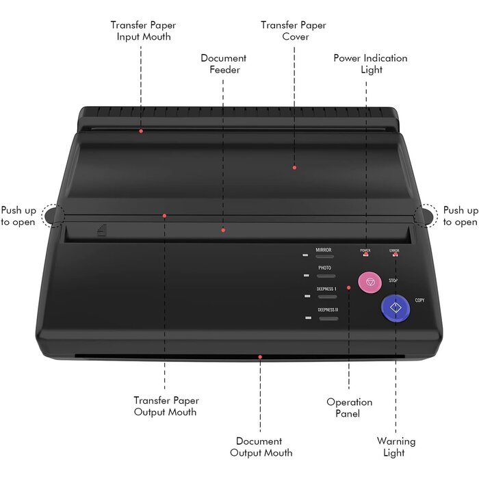 Professioneller Tattoo Thermodrucker - 34% Rabatt auf Ausgepackt-Modell