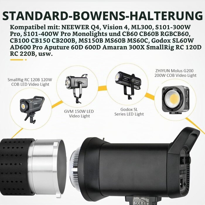 Optischer Snoot Projektor mit 35 Gobos & 5 Farbfiltern - 34% Rabatt