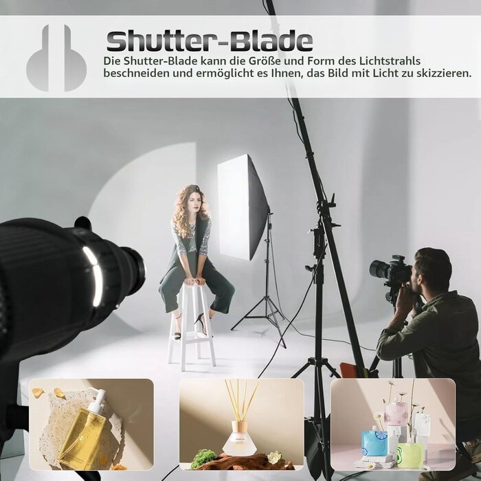 Optischer Snoot Projektor mit 35 Gobos & 5 Farbfiltern - 34% Rabatt