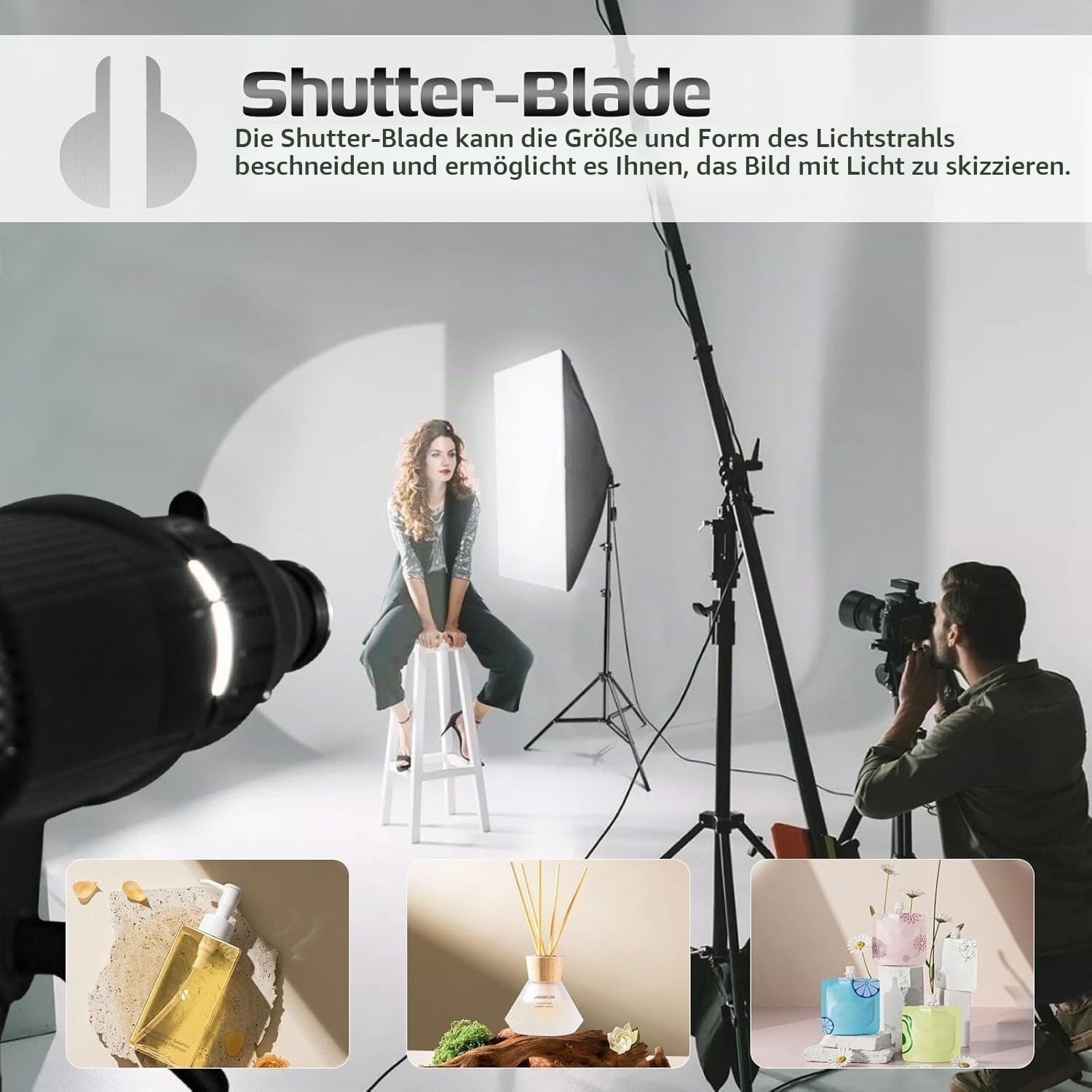 Optischer Snoot Projektor mit 35 Gobos & 5 Farbfiltern - 34% Rabatt
