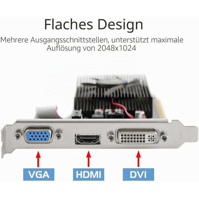 GeForce GT 730 Grafikkarte 4GB DDR3 Low Profile - 34% Rabatt