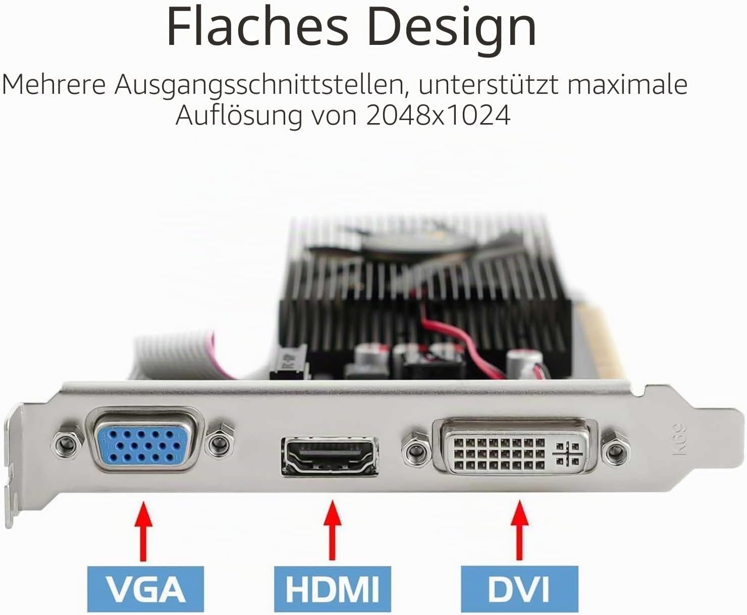 GeForce GT 730 Grafikkarte 4GB DDR3 Low Profile - 34% Rabatt