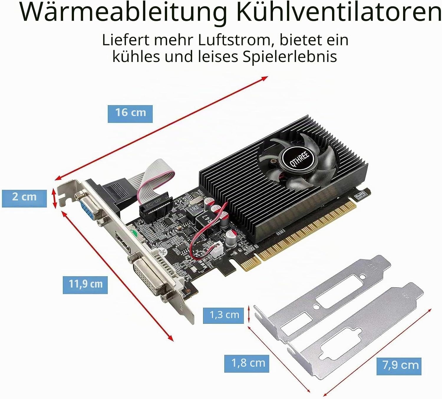 GeForce GT 730 Grafikkarte 4GB DDR3 Low Profile - 34% Rabatt