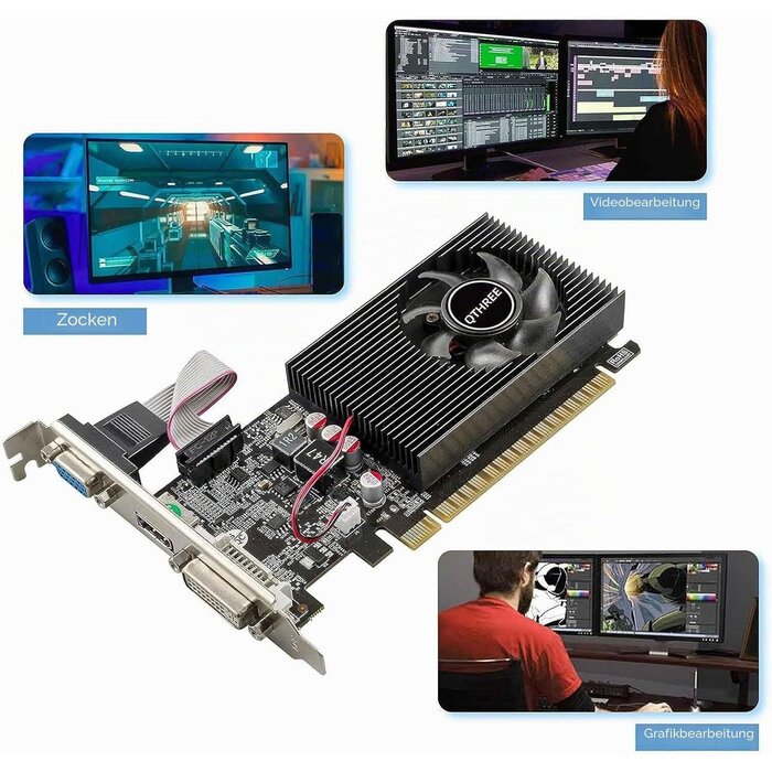 GeForce GT 730 Grafikkarte 4GB DDR3 Low Profile - 34% Rabatt