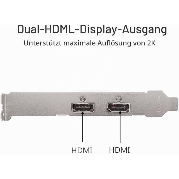 Grafikkarte Radeon HD 6570 1GB Dual HDMI Low Profile - 34% Rabatt