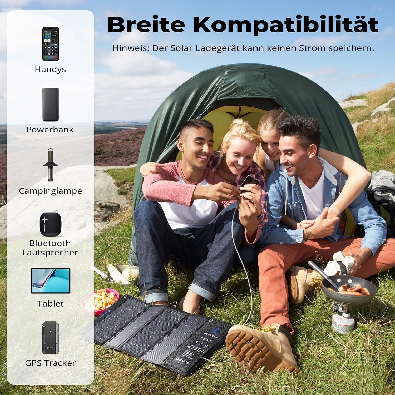 Tragbares 28W Solarladegerät - Faltbar & Effizient - 34% Rabatt