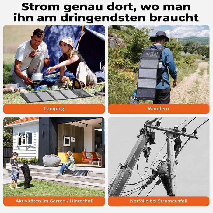 Tragbares 28W Solarladegerät - Faltbar & Effizient - 34% Rabatt