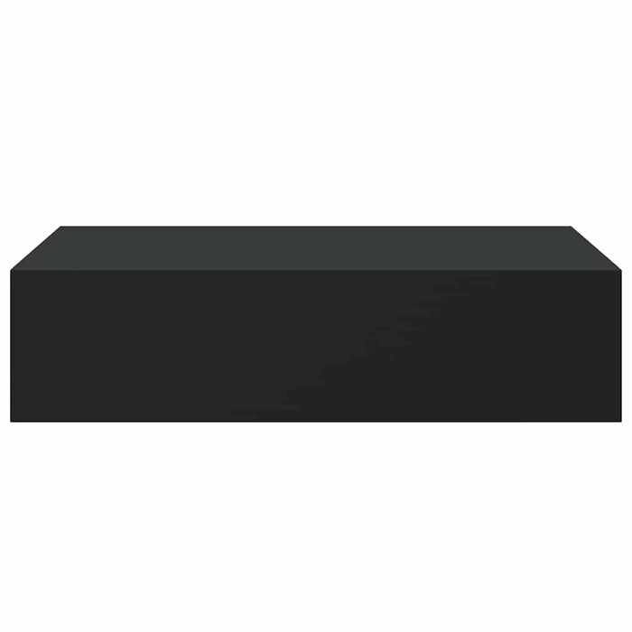 Wandregal mit Schublade 2er-Set 40cm Schwarz - 34% Rabatt