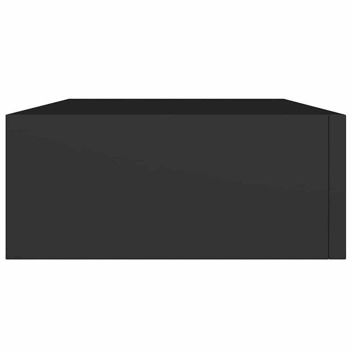 Wandregal mit Schublade 2er-Set 40cm Schwarz - 34% Rabatt
