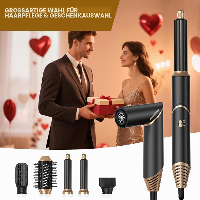 5-in-1 Heißluft-Multistyler & Haartrockner, 1000W - 33% Rabatt
