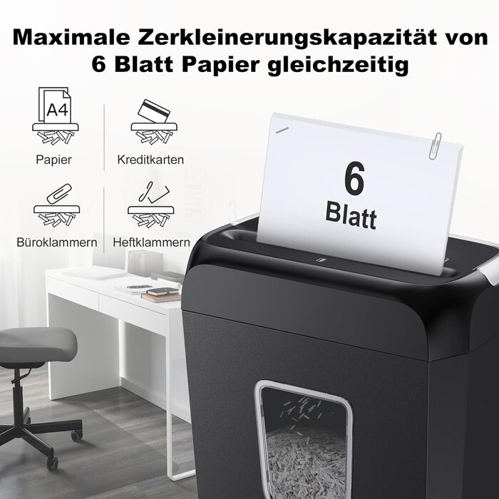 Aktenvernichter Partikelschnitt - 13L - 6 Blatt - 32% Rabatt