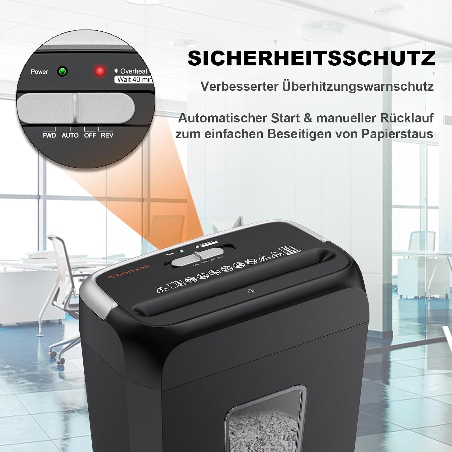 Aktenvernichter Partikelschnitt - 13L - 6 Blatt - 32% Rabatt