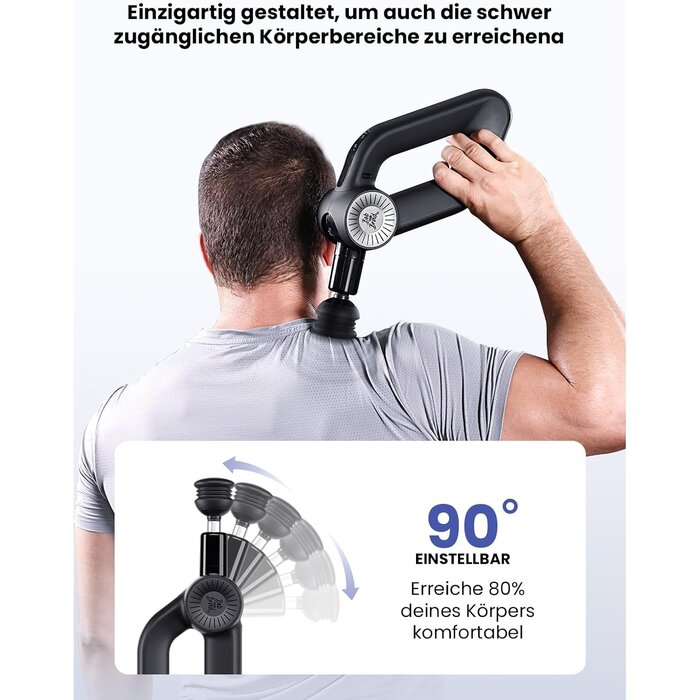 Tiefengewebe Massagepistole - 16mm Amplitude - OLED - 35% Rabatt