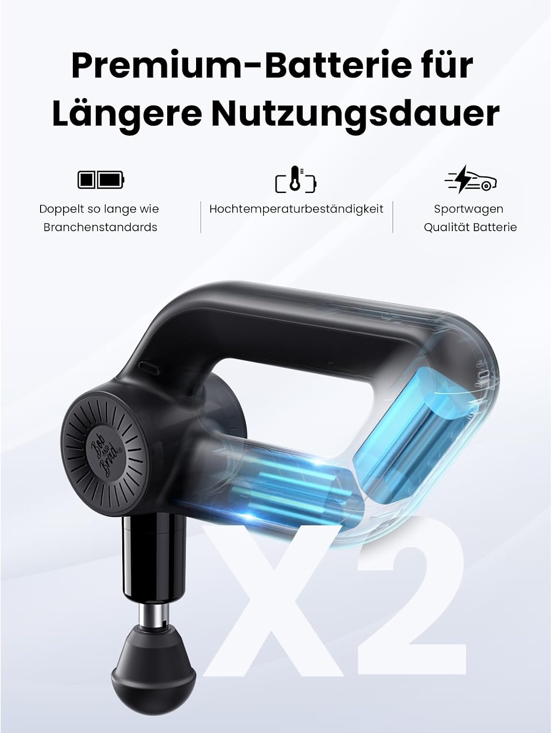 Tiefengewebe Massagepistole - 16mm Amplitude - OLED - 35% Rabatt