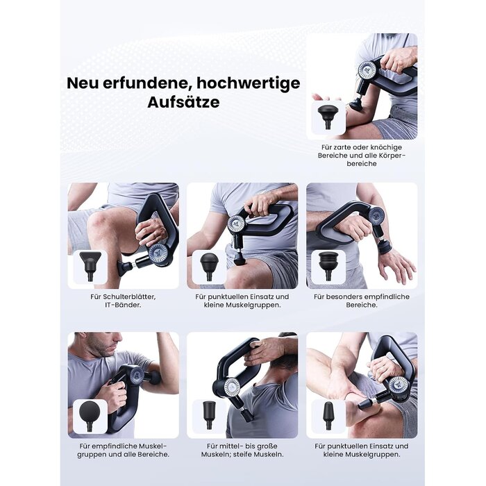 Tiefengewebe Massagepistole - 16mm Amplitude - OLED - 35% Rabatt