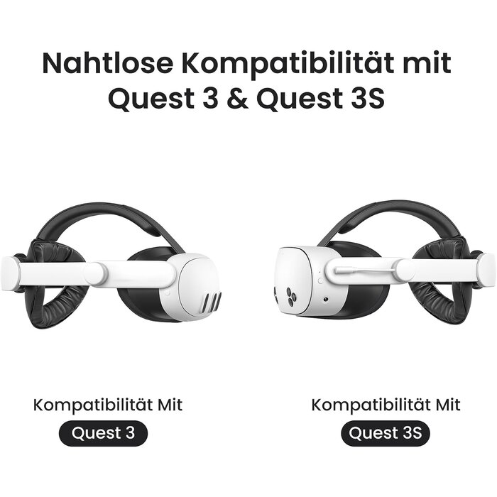 Akkubetriebenes Kopfband für Meta Quest 3 & 3S, 45W Schnellladefunktion - 34% Rabatt