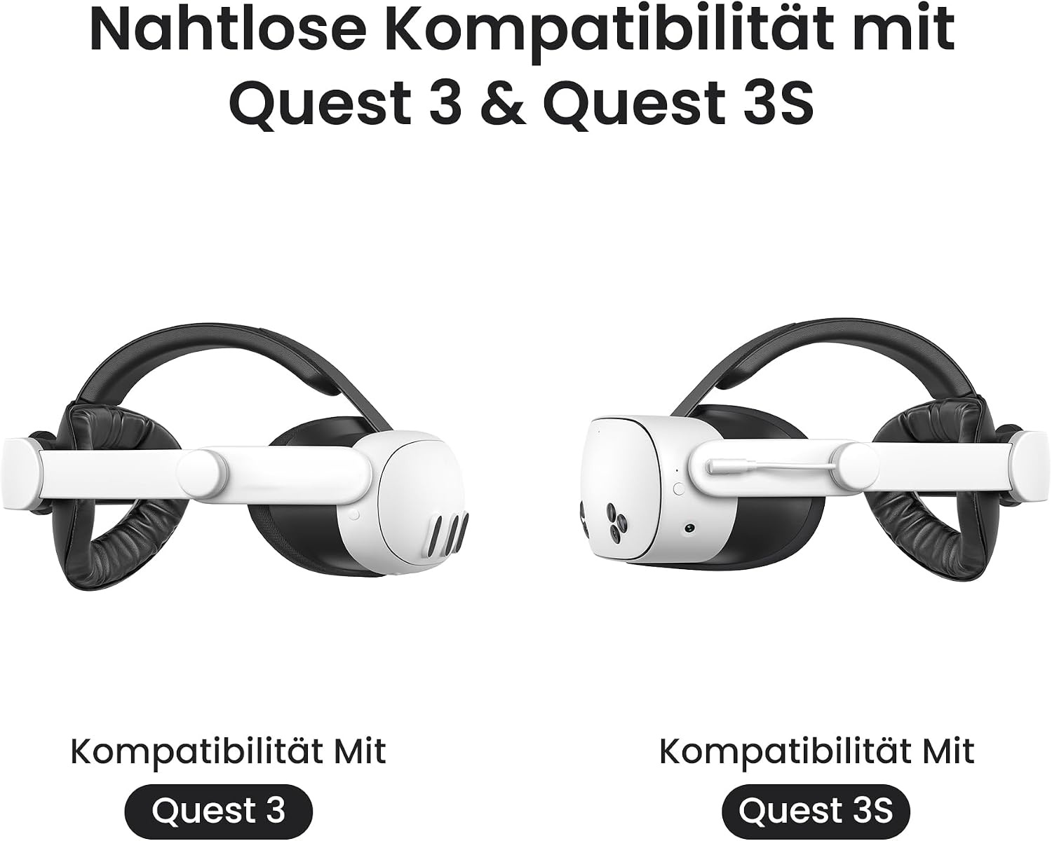 Akkubetriebenes Kopfband für Meta Quest 3 & 3S, 45W Schnellladefunktion - 34% Rabatt