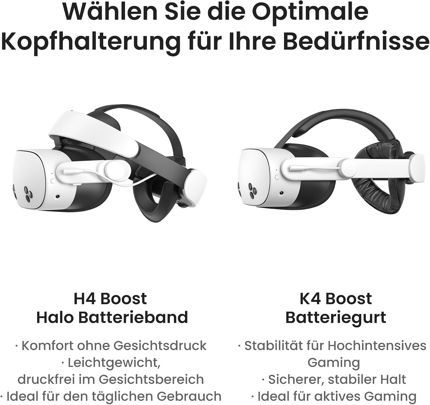 Akkubetriebenes Kopfband für Meta Quest 3 & 3S, 45W Schnellladefunktion - 34% Rabatt