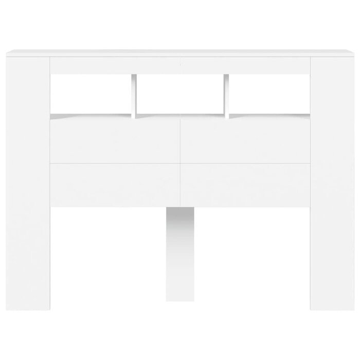 LED-Bett-Kopfteil 140x103,5 cm, Weiß - Ausgepackt: 35% Rabatt