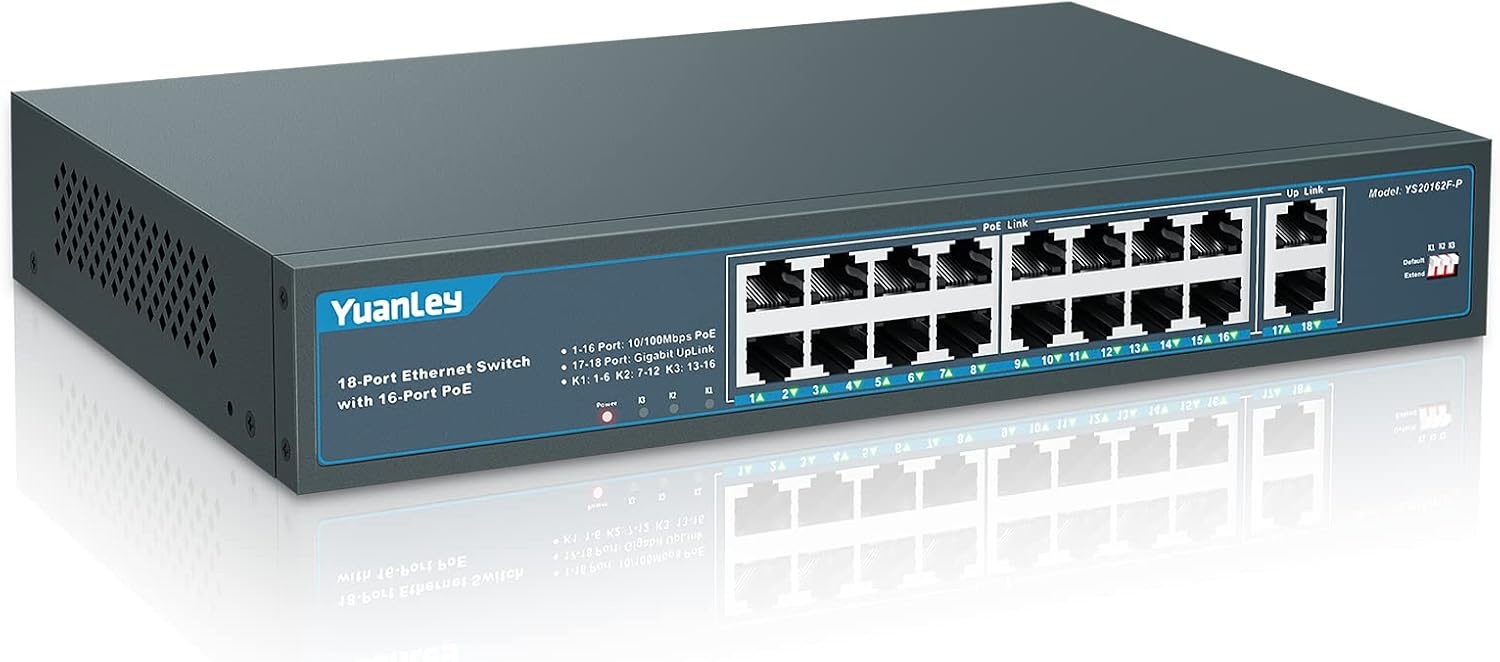 16-Port PoE+ Switch 250W - 34% Rabatt auf Retourenware
