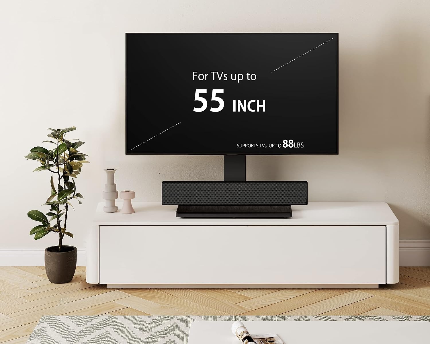 Universeller TV-Tischständer 27-55 Zoll, 40 kg, VESA 400x400 - 32% Rabatt