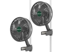 2x Clip-Ventilator für Growboxen, oszillierend, 10 Stufen - 51% Rabatt
