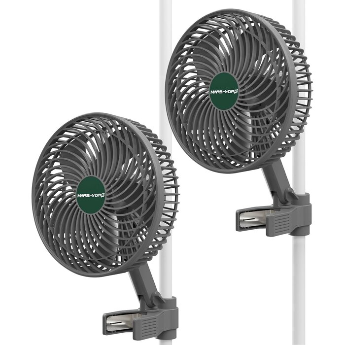 Clip-Ventilator 15,2 cm für Growboxen, oszillierend, 2er-Set, 34% Rabatt