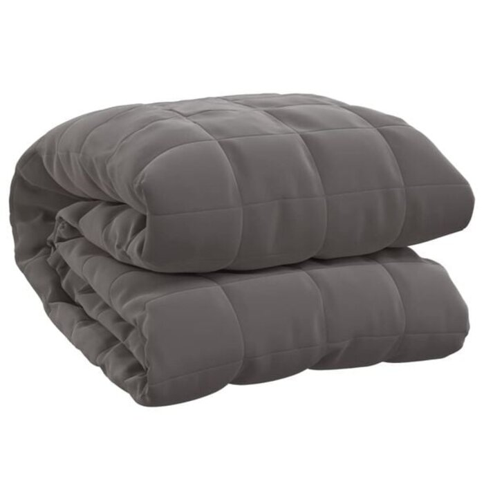 Gewichtsdecke 200x220 cm 13 kg - Grau - 34% Rabatt