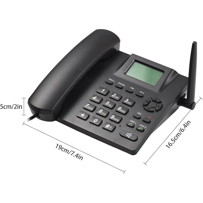 Drahtloses GSM-Tischtelefon mit Dual-SIM - 31% Rabatt