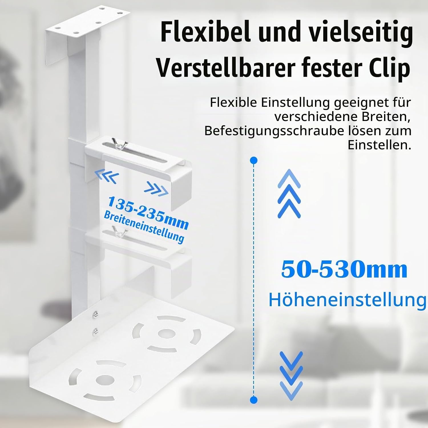 CPU-Halterung für unter den Schreibtisch, weiß - 33% Rabatt