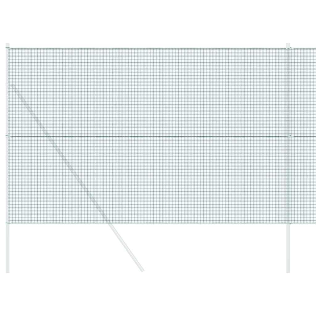 Geschweißter Drahtzaun 2500 x 160 cm Grün - 34% Rabatt