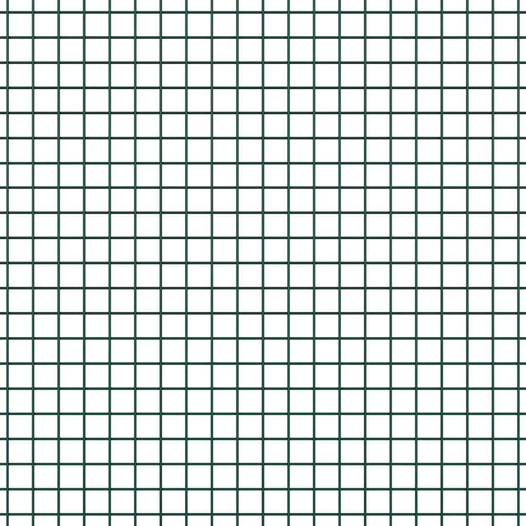 Geschweißter Drahtzaun 2500 x 160 cm Grün - 34% Rabatt