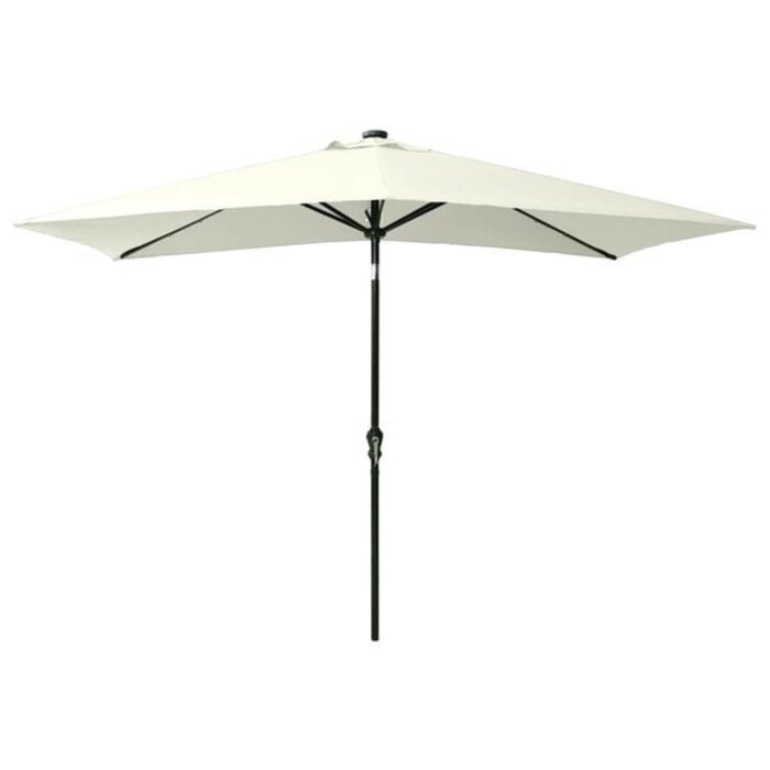 Sonnenschirm mit LED-Beleuchtung 200x300 cm Sand - 33% Rabatt