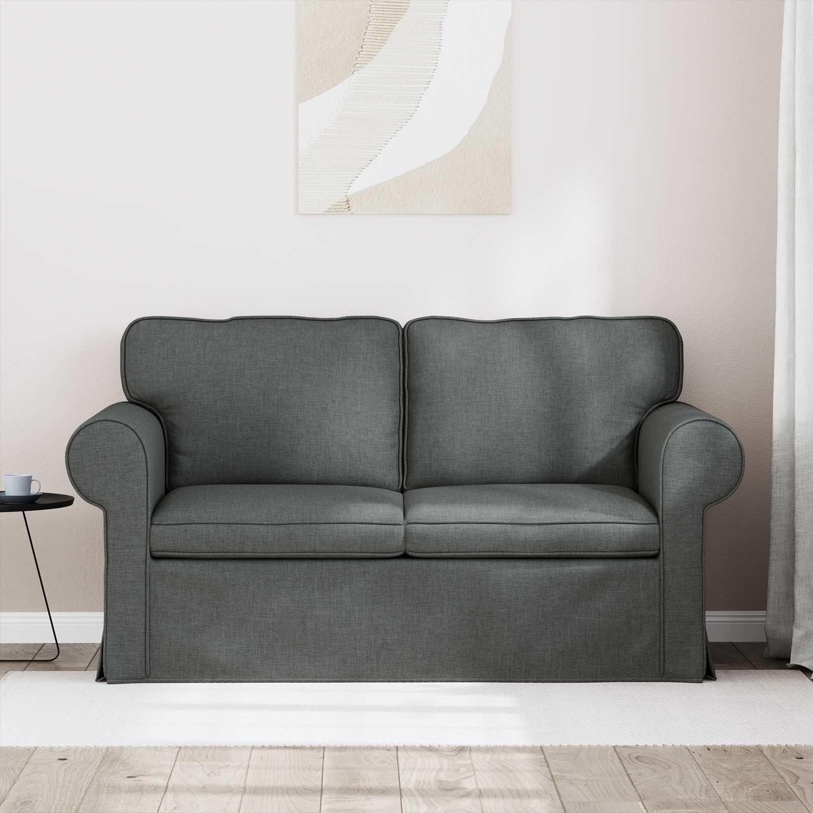 Modernes Sofa Dunkelgrau 155cm - 35% Rabatt