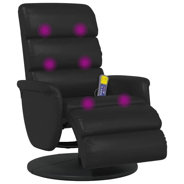 Massage-Relaxsessel Schwarz 71x98x106cm - 35% Rabatt
