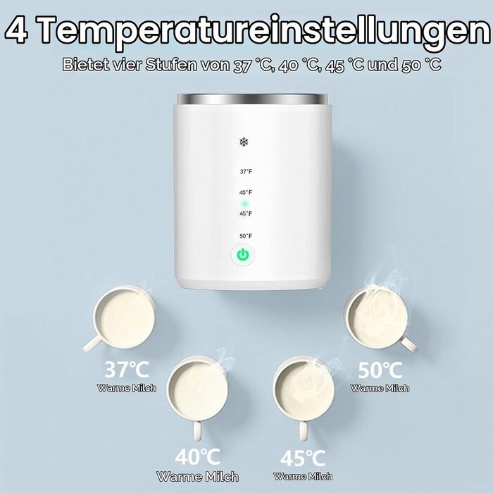 Tragbarer Flaschenwärmer mit Akku & 6 Adaptern - 33% Rabatt