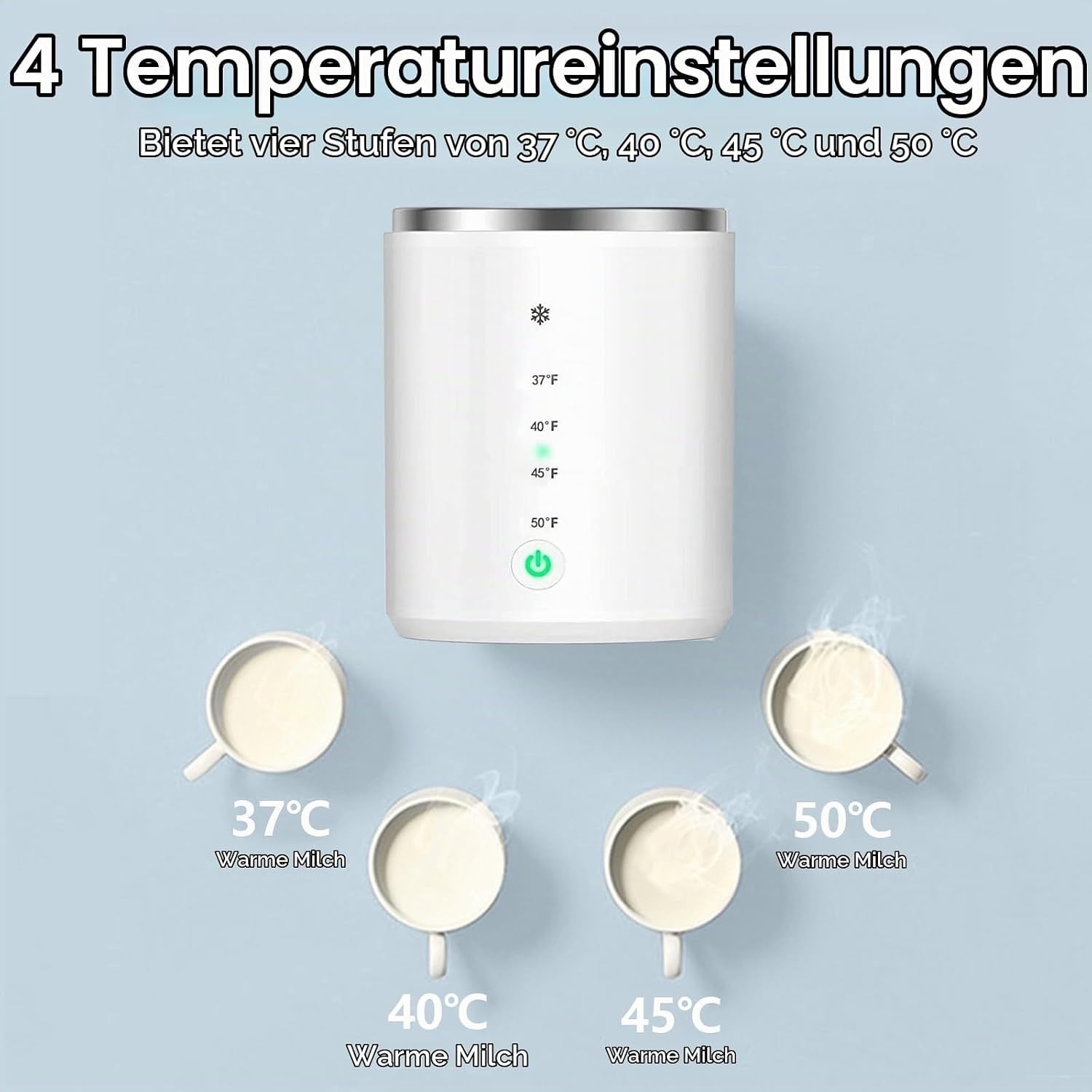 Tragbarer Flaschenwärmer mit Akku & 6 Adaptern - 33% Rabatt