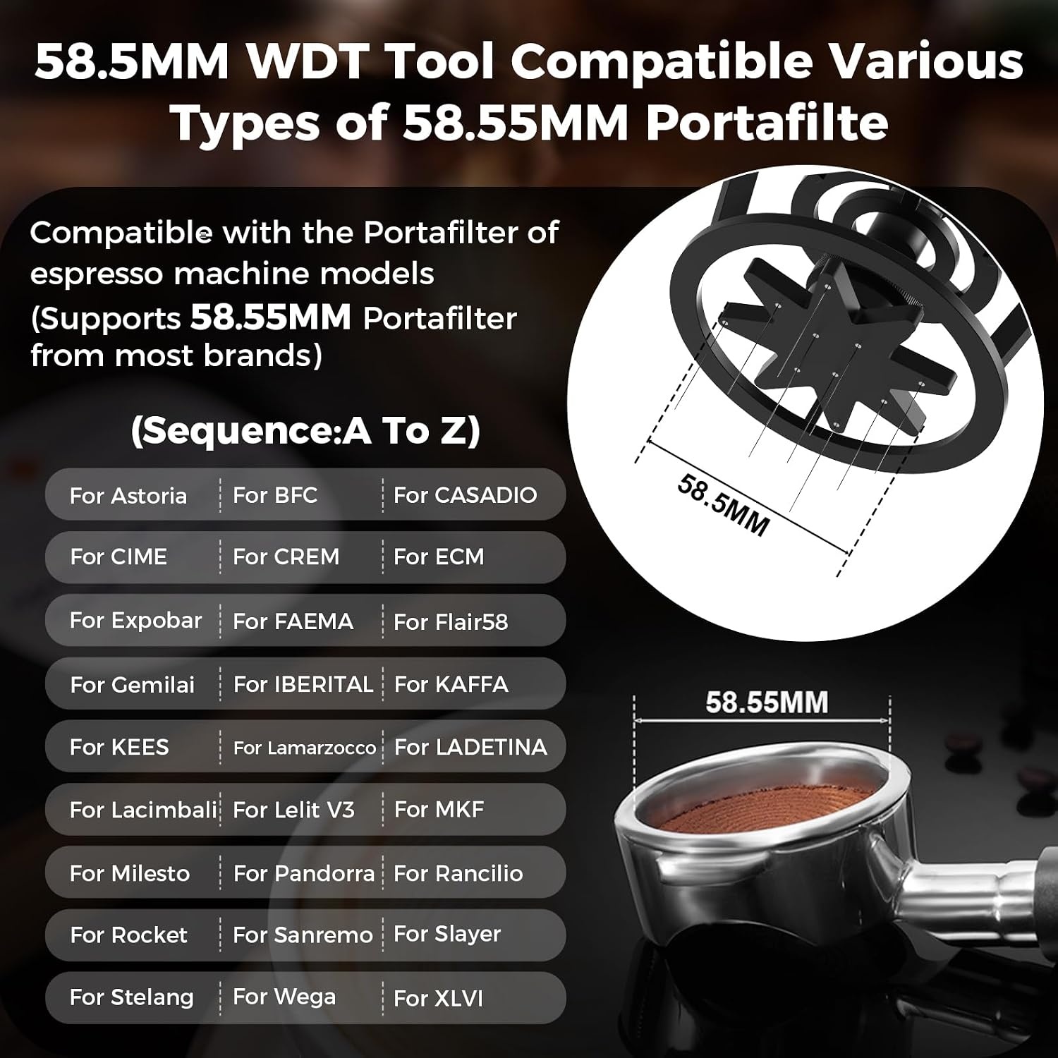 WDT Kaffee-Verteiler 58 mm - Espresso Leveling Tool - 33% Rabatt