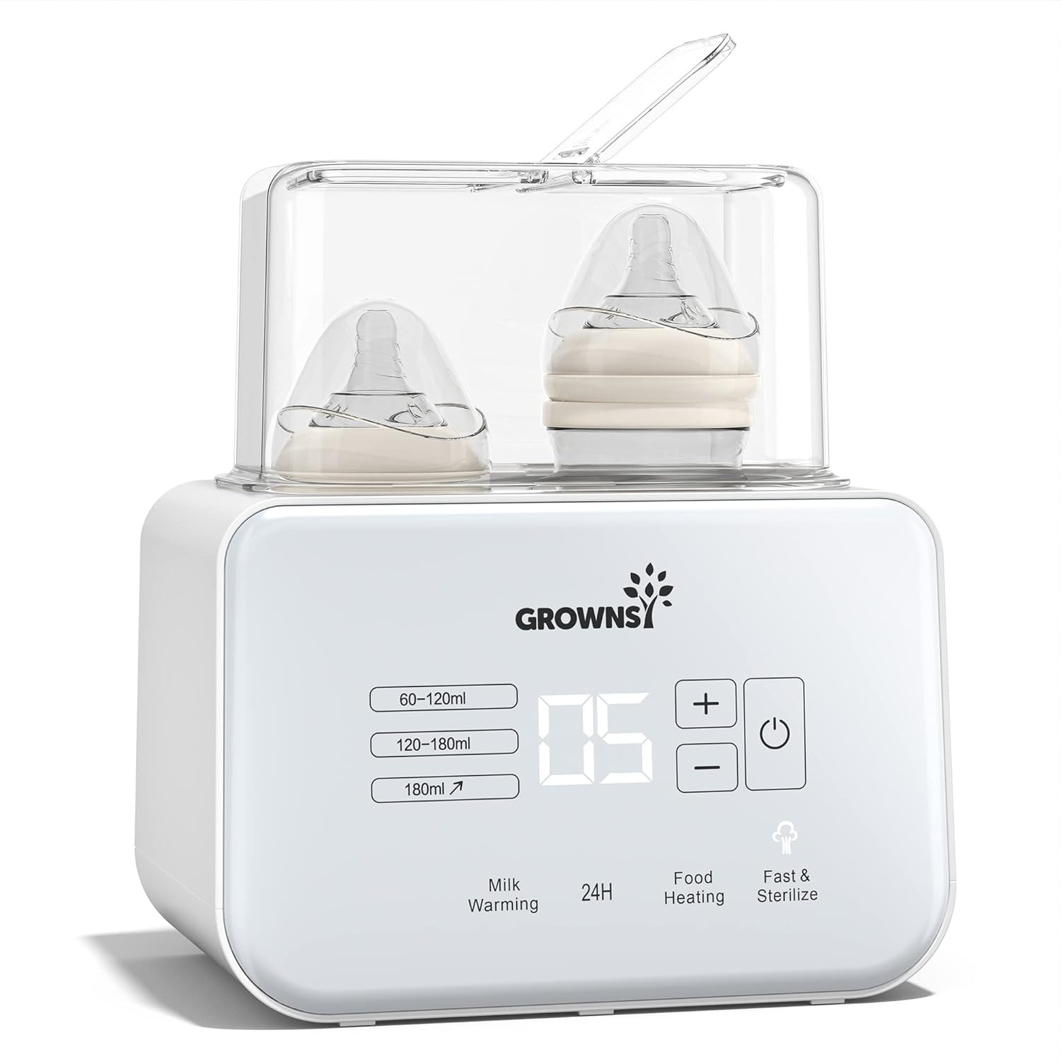 8-in-1 Babyflaschenwärmer und Sterilisator, cremeweiß - 33% Rabatt
