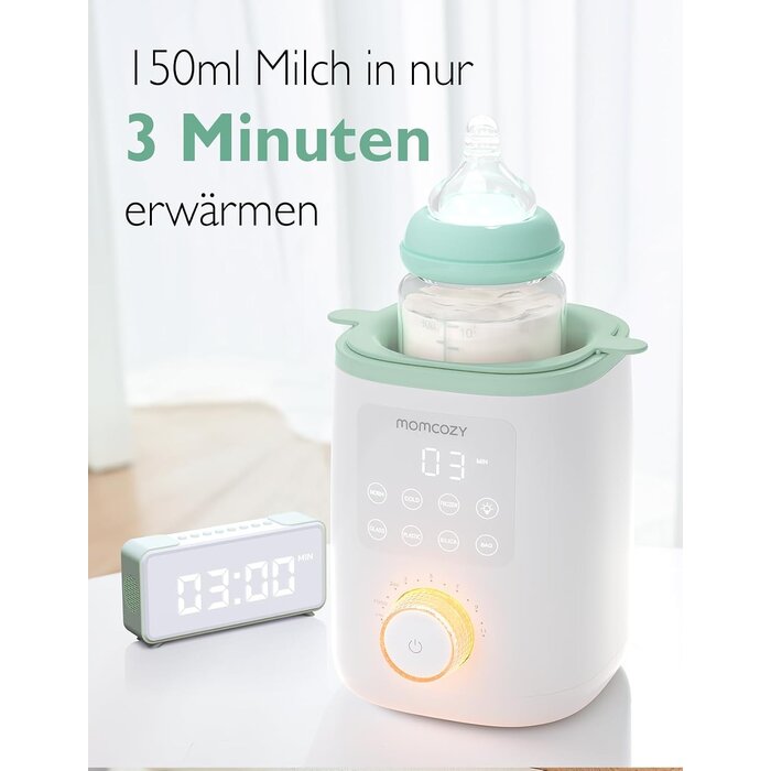 9-in-1 Babyflaschenwärmer & Sterilisator - 34% Rabatt - Weiß
