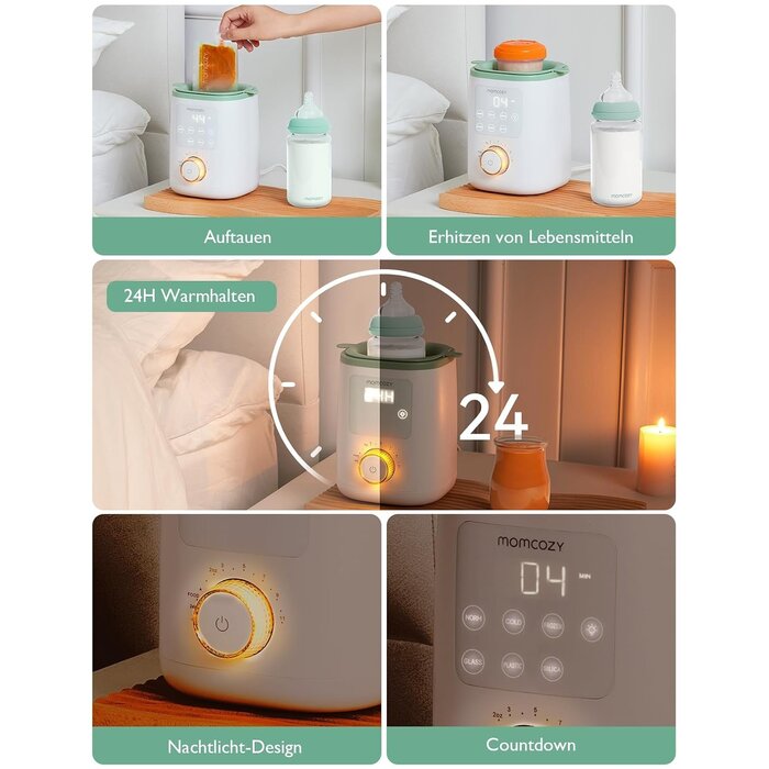 9-in-1 Babyflaschenwärmer & Sterilisator - 34% Rabatt - Weiß