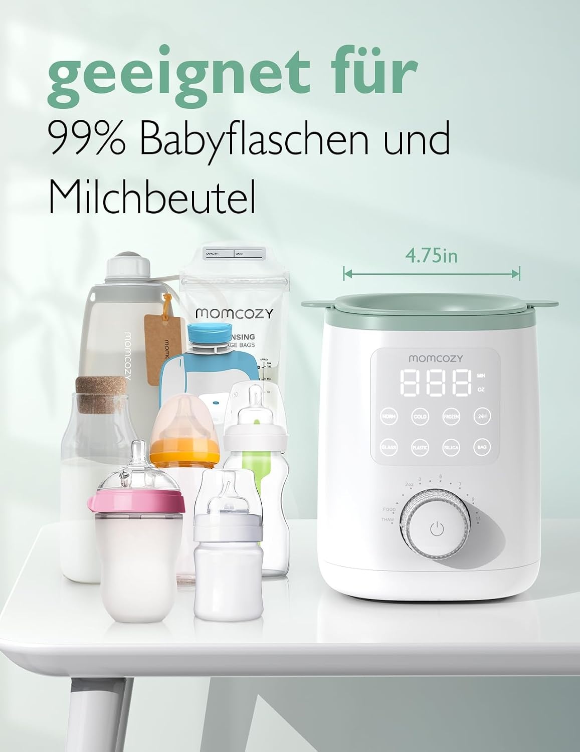 9-in-1 Babyflaschenwärmer & Sterilisator - 34% Rabatt - Weiß