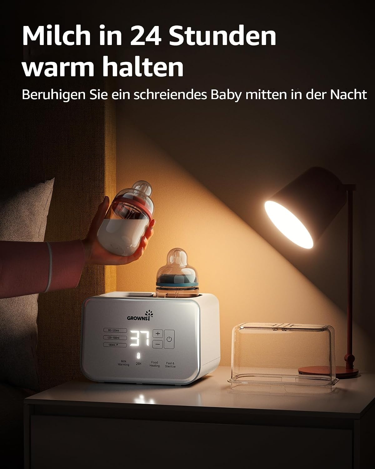 8-in-1 Babyflaschenwärmer & Sterilisator - Creme-Weiß - 33% Rabatt