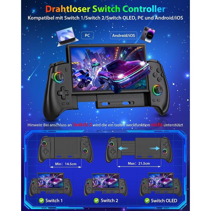 Pro Gaming Controller für Switch & PC - 32% Rabatt - Ausgepackt