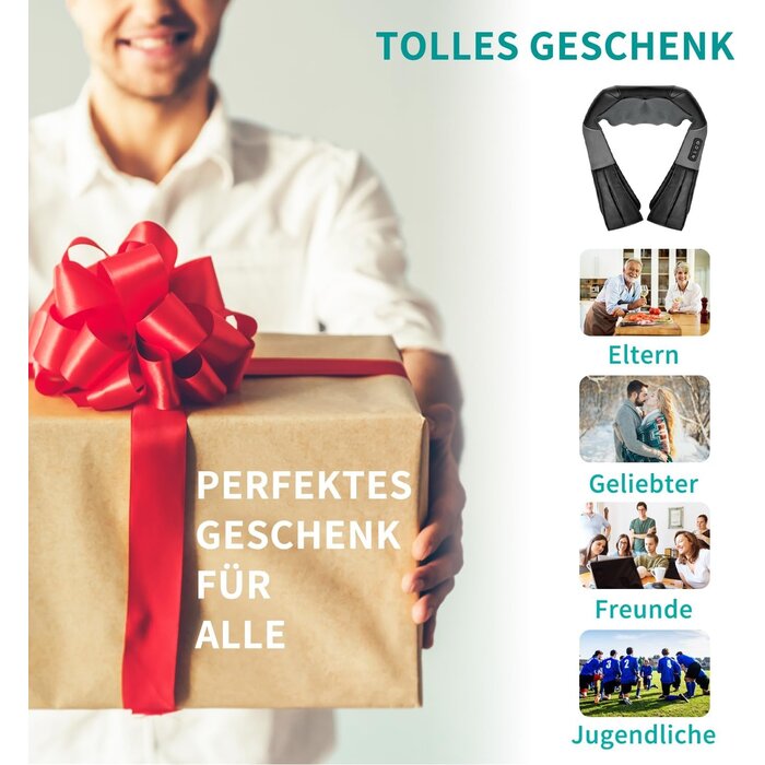 Shiatsu Nacken- & Rückenmassagegerät mit 33% Rabatt - Ausgepackt