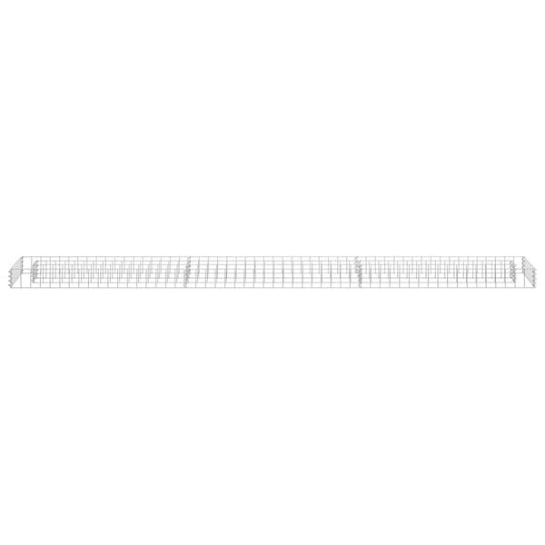 Gabionen-Pflanzkasten 270x30x10cm aus verzinktem Stahl - 32% Rabatt