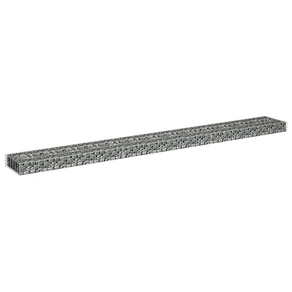 Gabionen-Pflanzkasten 270x30x10cm aus verzinktem Stahl - 32% Rabatt