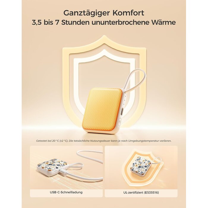 Wiederaufladbare Handwärmer 2er-Set - Meadow Whisper - 26% Rabatt